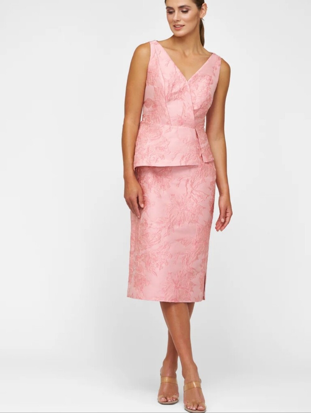 Kay Unger Azalea Midi Dress